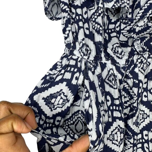 Charlotte Russe Blue and White Mini Dress - Picture 8 of 9